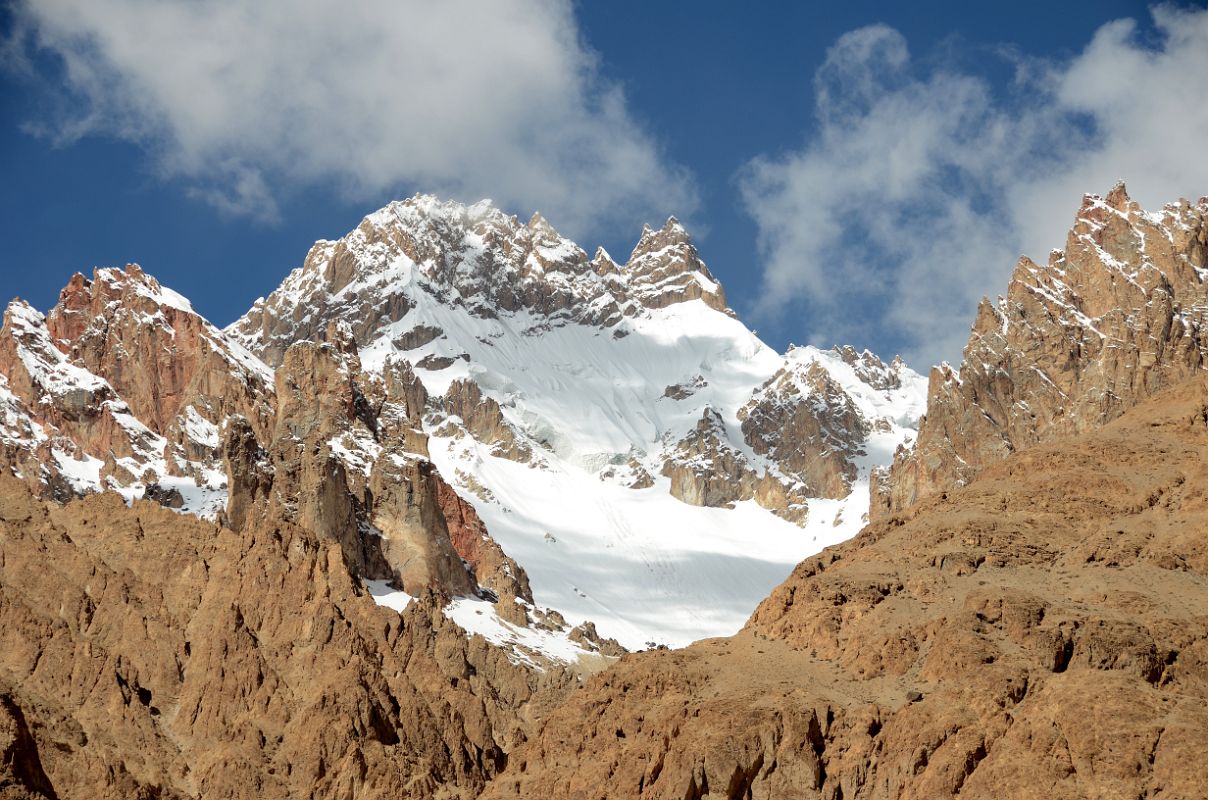 10 Snow Covered Mountain Close Up On Side Of Shaksgam Valley On Trek To Gasherbrum North Base Camp In China